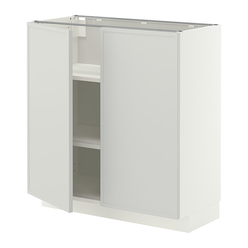METOD base cabinet with shelves/2 doors