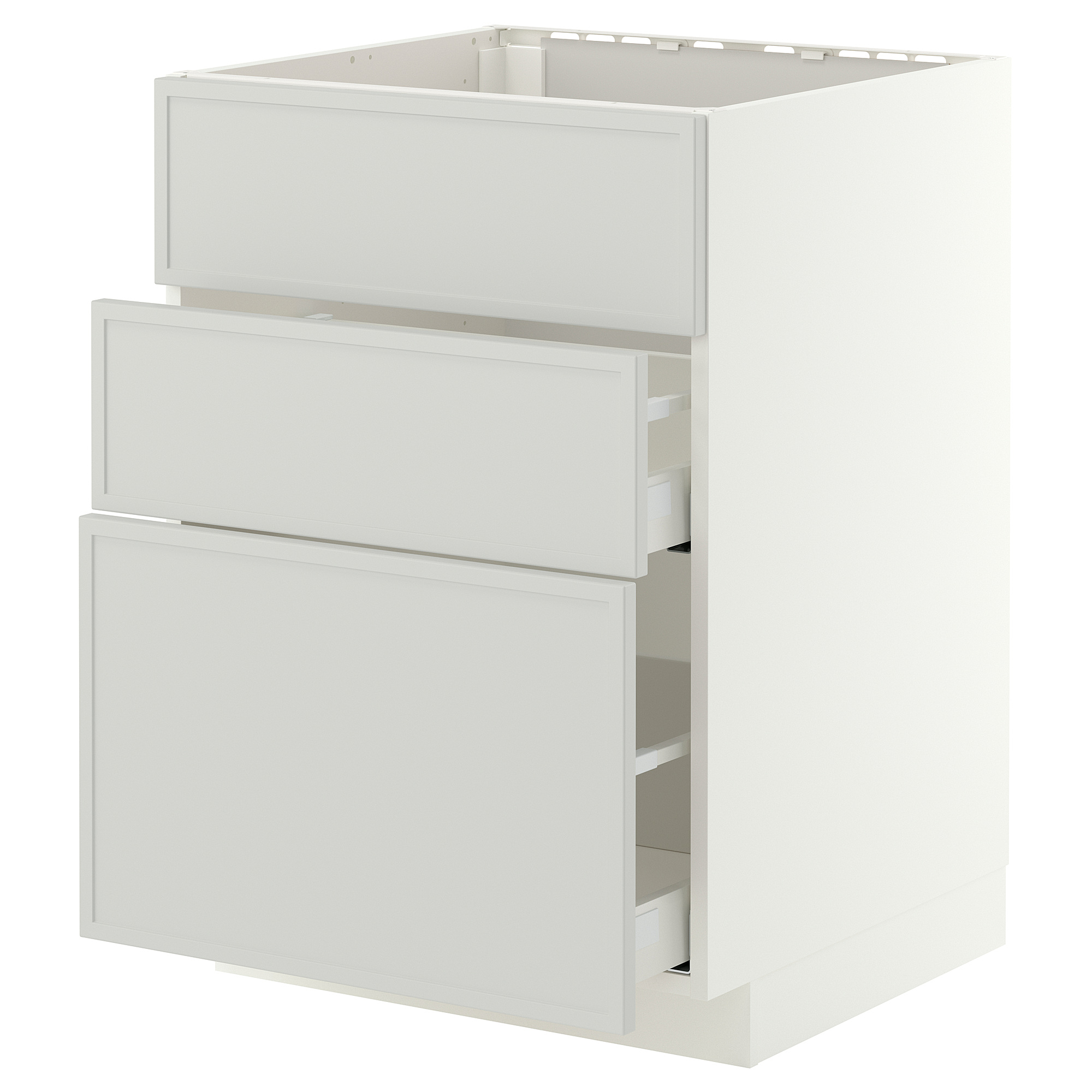 METOD/MAXIMERA base cab f sink+3 fronts/2 drawers
