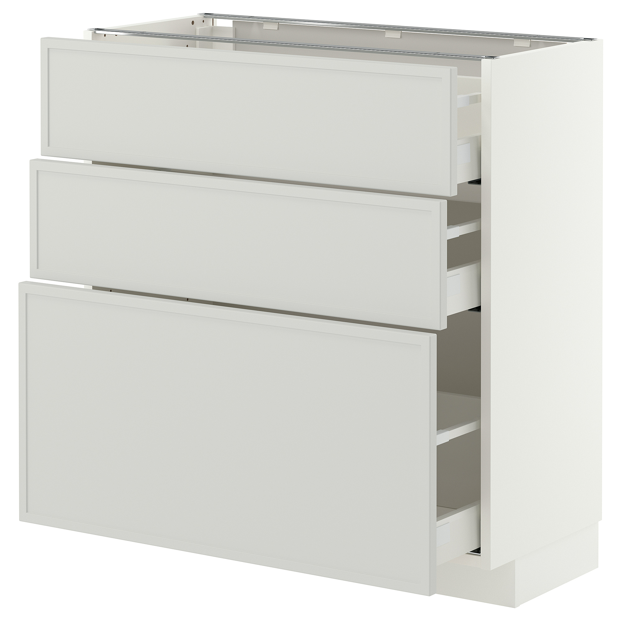METOD/MAXIMERA base cabinet with 3 drawers