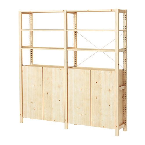 IVAR - 2 sections/shelves/cabinet, pine | IKEA Taiwan Online - PE251315_S4