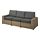 SOLLERÖN - 3-seat modular sofa, outdoor, brown/Frösön/Duvholmen dark grey | IKEA Taiwan Online - PE736648_S1