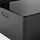 KUGGIS - 附蓋收納盒, 透明 黑色 | IKEA 線上購物 - PE835613_S1
