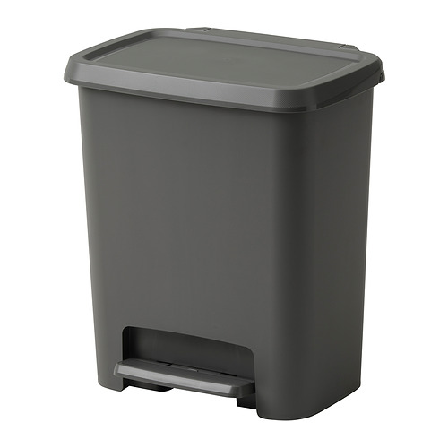 KNÖCKLA - pedal bin, dark grey, 25 l | IKEA Taiwan Online - PE835653_S4