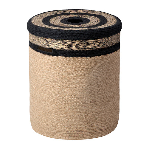 MÄVINN - laundry basket, jute/cotton | IKEA Taiwan Online - PE981729_S4