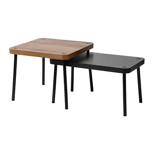 SONHULT - 子母桌 2件組, 灰色/胡桃木紋 | IKEA 線上購物 - PE945076_S4