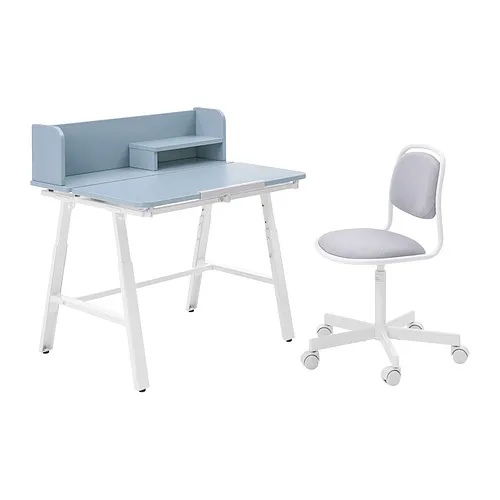 PIPLÄRKA/ÖRFJÄLL - 兒童書桌/椅, 藍色/淺灰色 | IKEA 線上購物 - PE876772_S4