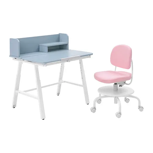 PIPLÄRKA/VIMUND - 兒童書桌/椅, 藍色/淺粉紅色 | IKEA 線上購物 - PE876773_S4