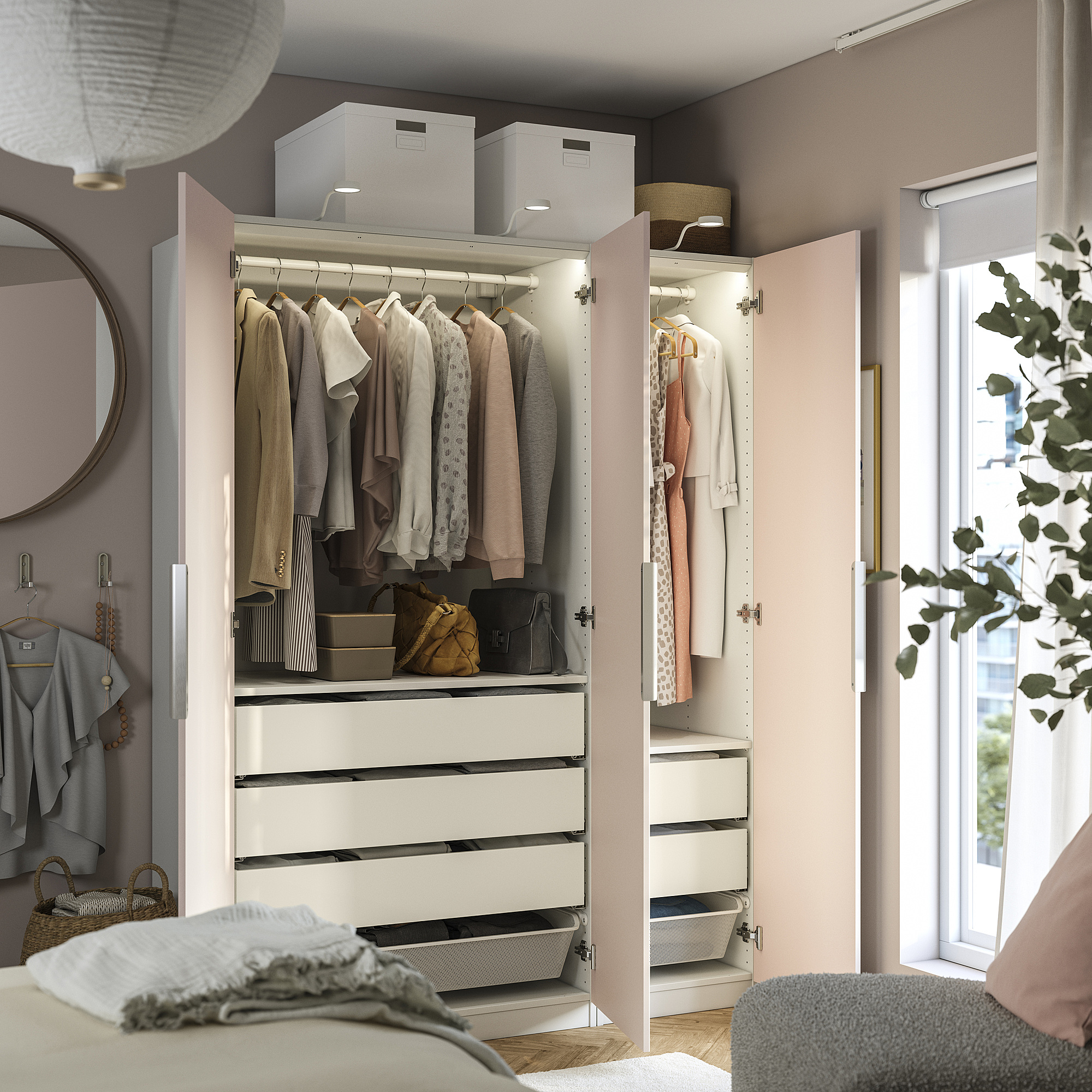 PAX/FARDAL wardrobe combination