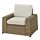 SOLLERÖN - armchair, outdoor, brown/Frösön/Duvholmen beige | IKEA Taiwan Online - PE736952_S1
