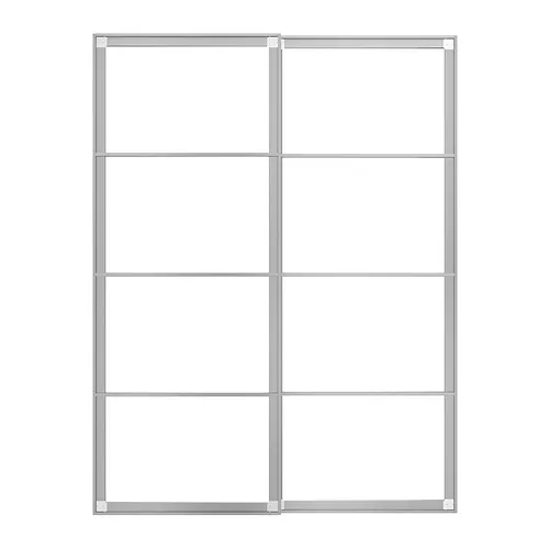 PAX - pair of sliding door frames w rail, aluminium, 150x201 cm | IKEA Taiwan Online - PE835737_S4