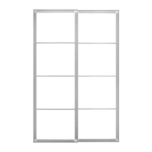 PAX - pair of sliding door frames w rail, aluminium, 150x236 cm | IKEA Taiwan Online - PE835740_S4
