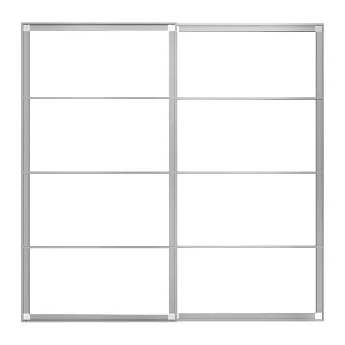 PAX - pair of sliding door frames w rail, aluminium, 200x201 cm | IKEA Taiwan Online - PE835743_S4