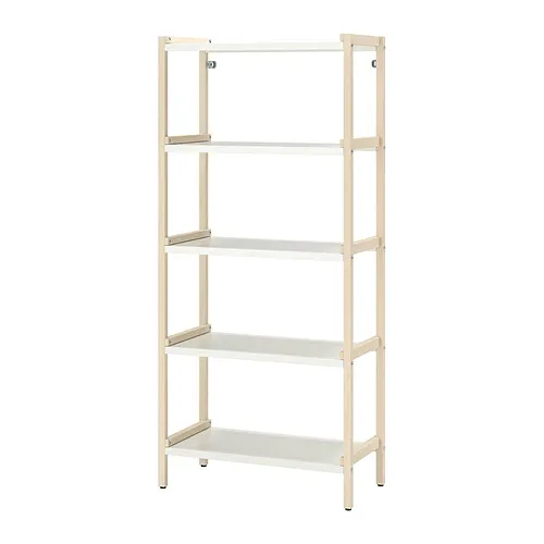 EKENABBEN - open shelving unit, aspen/white, 70x34x154 cm | IKEA Taiwan Online - PE835758_S4