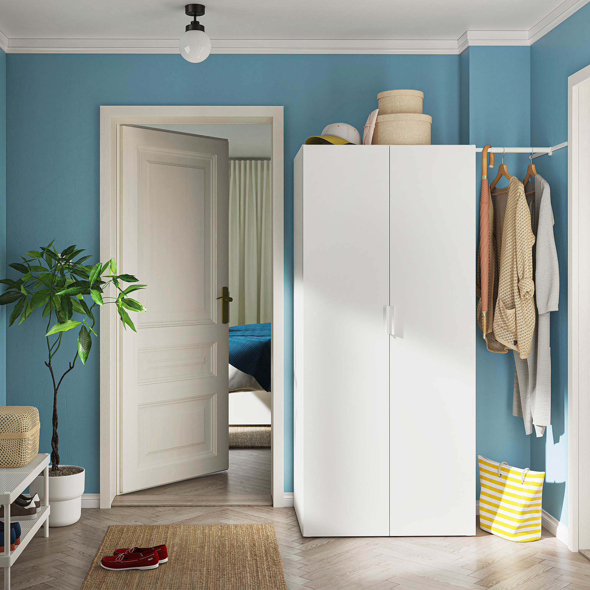 PLATSA wardrobe with 2 doors