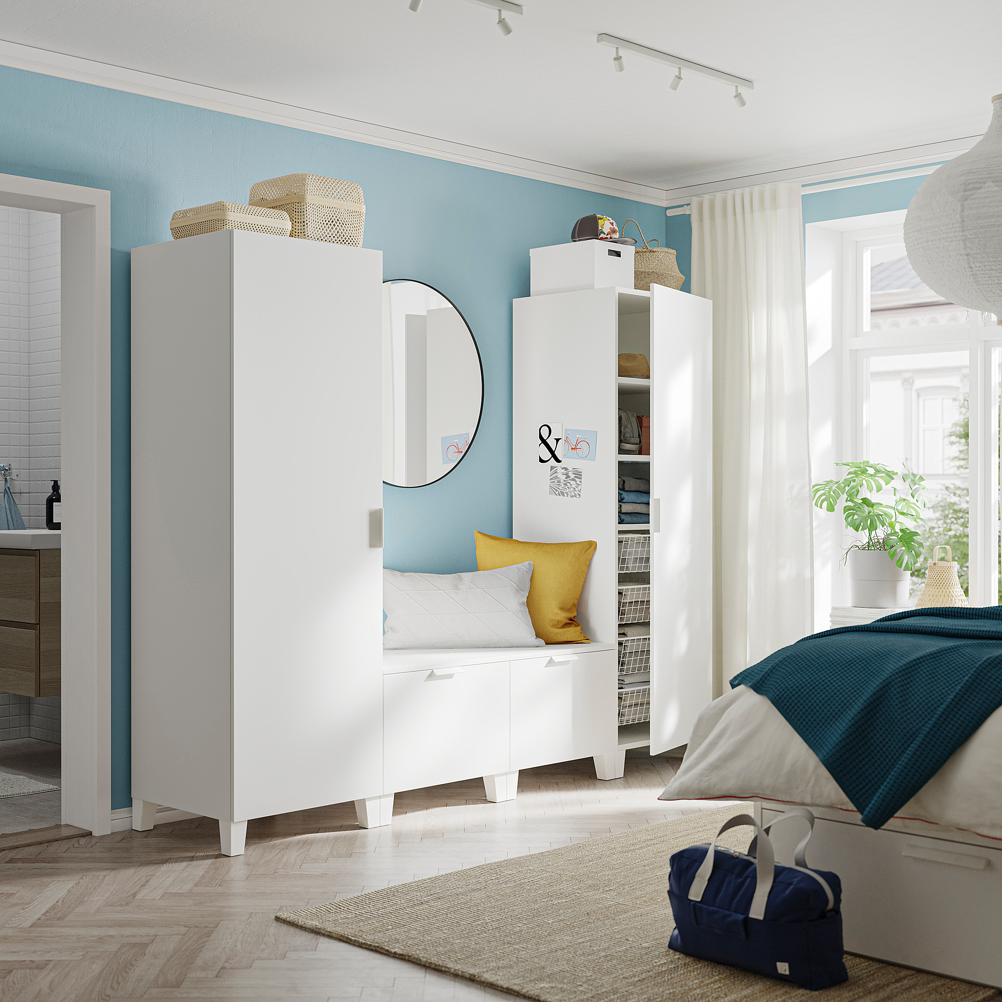 PLATSA wardrobe with 4 doors