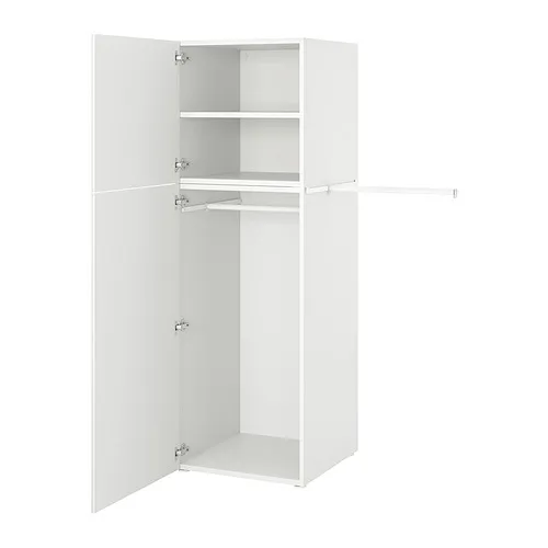 PLATSA - 雙門衣櫃/衣櫥, 白色/Fonnes 白色, 90-107x57x181 公分 | IKEA 線上購物 - PE835812_S4