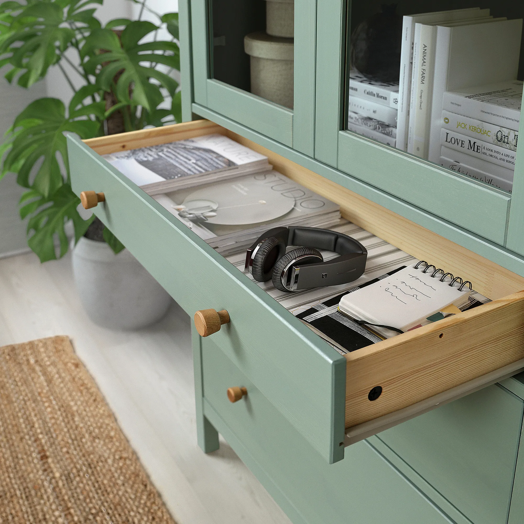 HEMNES 收納組合附門/抽屜