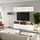 BESTÅ - TV storage combination/glass doors, white stained oak effect/Selsviken high-gloss/white frosted glass | IKEA Taiwan Online - PE736917_S1