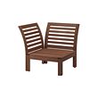 ÄPPLARÖ - 戶外轉角休閒椅, 棕色 | IKEA 線上購物 - PE737015_S2 