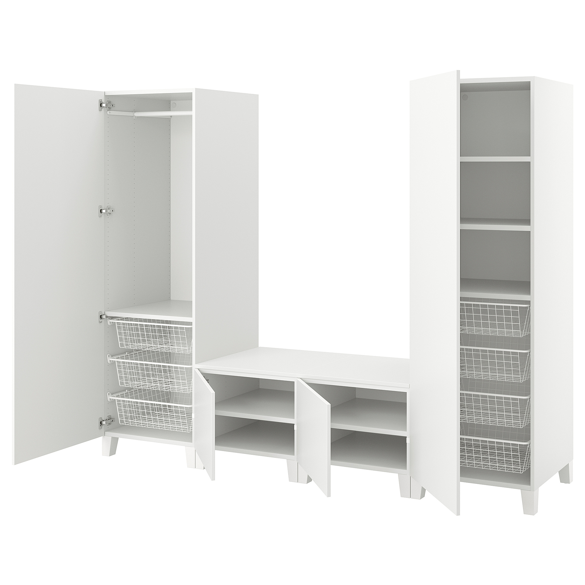 PLATSA wardrobe with 4 doors