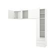 PLATSA wardrobe with 5 doors+3 drawers