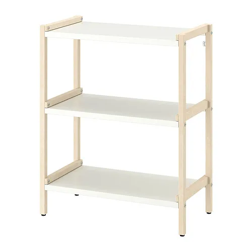 EKENABBEN - open shelving unit, aspen/white, 70x34x86 cm | IKEA Taiwan Online - PE835815_S4