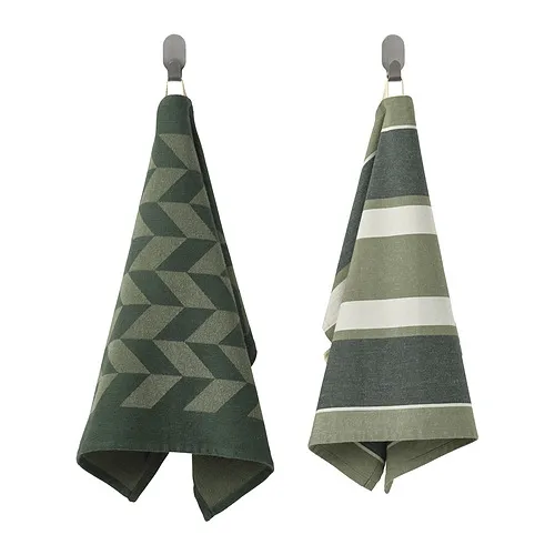 SANDVIVA - tea towel, green/white, 45x60 cm | IKEA Taiwan Online - PE945158_S4