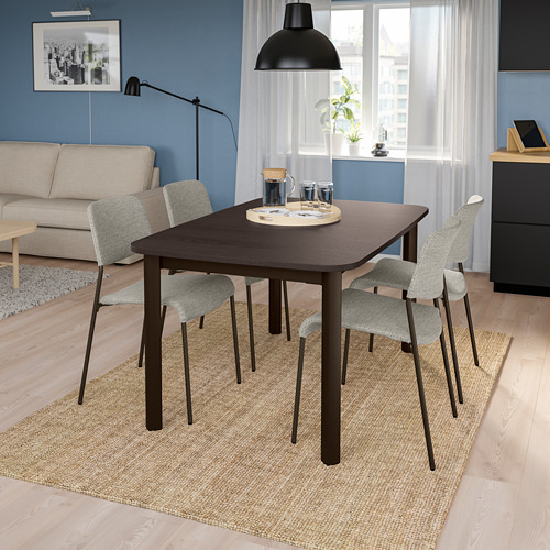 STRANDTORP/UDMUND - table and 4 chairs, brown/Viarp beige/brown | IKEA Taiwan Online - PE790417_S4