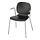 SVENBERTIL - chair with armrests, black/Dietmar chrome-plated | IKEA Taiwan Online - PE737153_S1