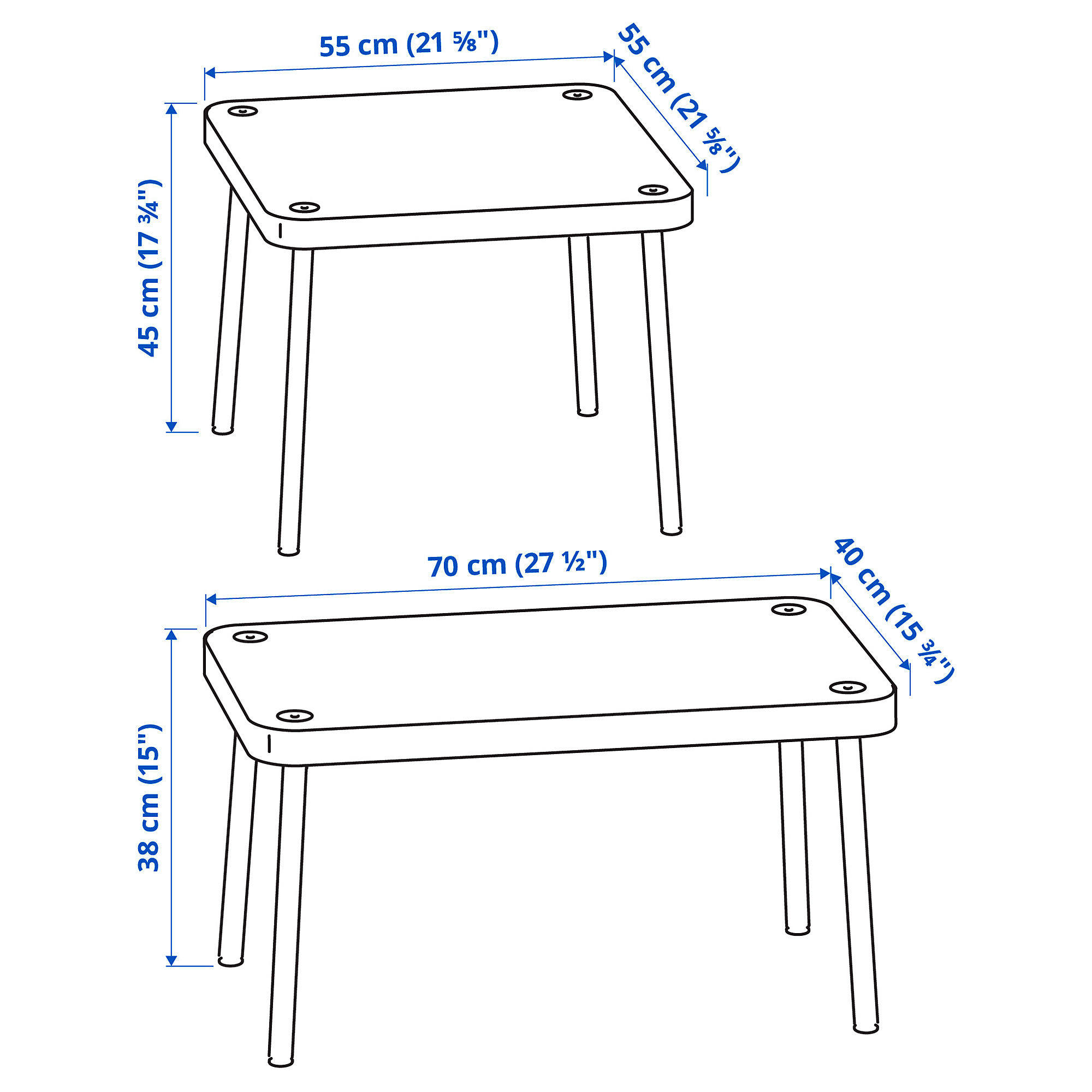SONHULT nest of tables, set of 2