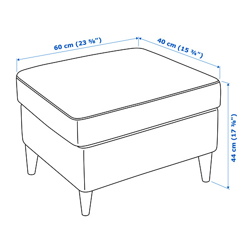 STRANDMON - footstool, Vibberbo black/beige | IKEA Taiwan Online - PE694517_S4