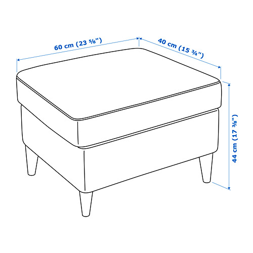 STRANDMON armchair and footstool