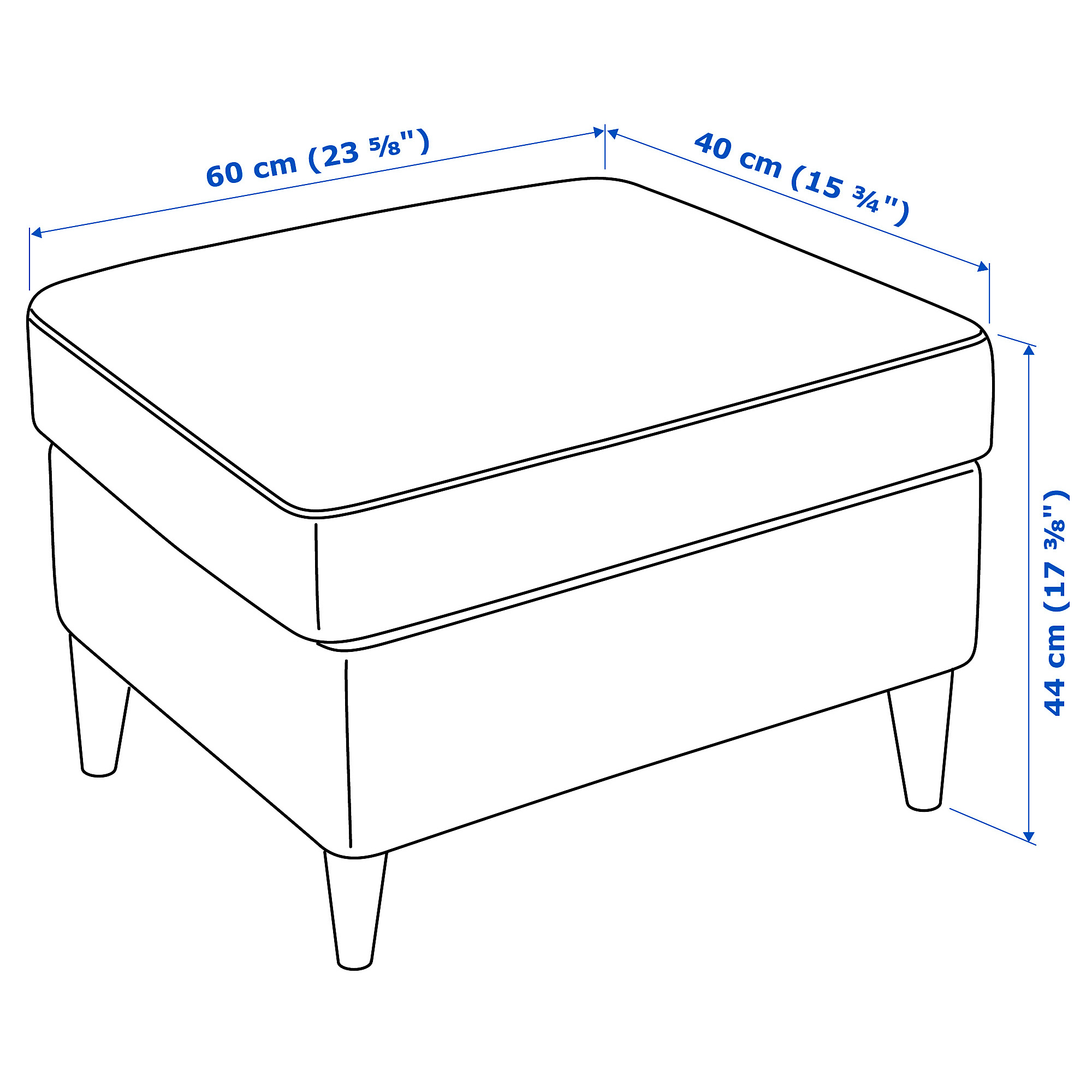 STRANDMON armchair and footstool