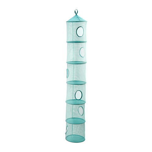 IKEA PS FÅNGST - hanging storage w 6 compartments, turquoise | IKEA Taiwan Online - PE776801_S4