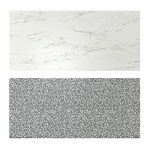 LYSEKIL - 壁板, 雙面設計 白色大理石紋/黑色/白色 馬賽克 | IKEA 線上購物 - PE776806_S4