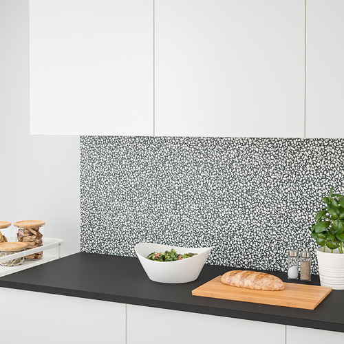 LYSEKIL - 壁板, 雙面設計 白色大理石紋/黑色/白色 馬賽克 | IKEA 線上購物 - PE776805_S4