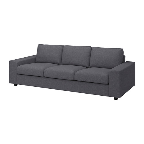 VIMLE - 三人座沙發, 有寬敞扶手/Gunnared 灰色 | IKEA 線上購物 - PE836078_S4