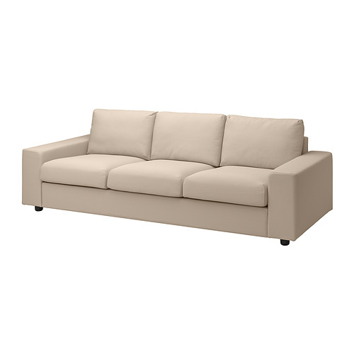 VIMLE - 3-seat sofa, with wide armrests/Hallarp beige | IKEA Taiwan Online - PE836077_S4