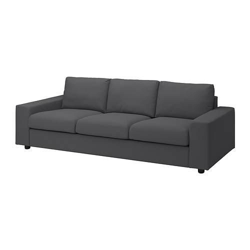 VIMLE - 三人座沙發, 有寬敞扶手/Hallarp 灰色 | IKEA 線上購物 - PE836076_S4