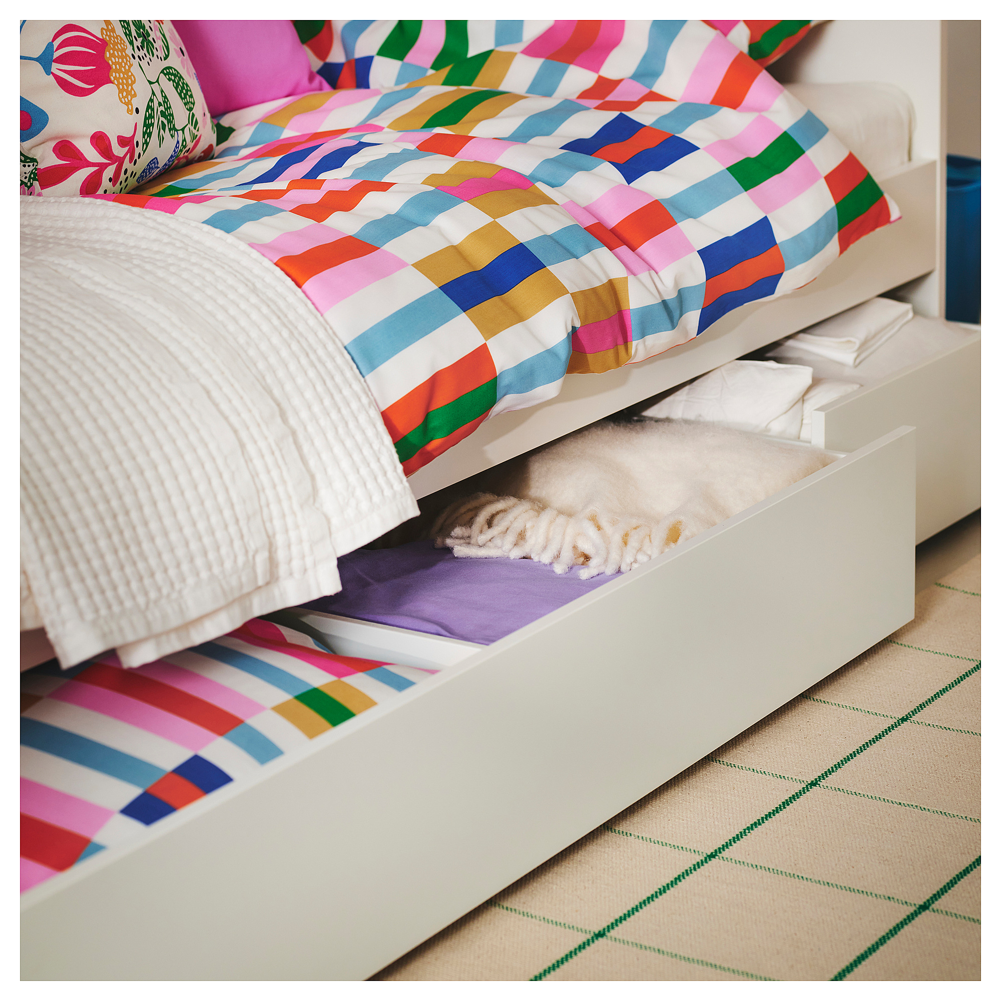 RIDSTIG rug, flatwoven