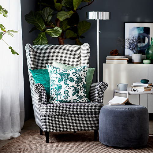 STRANDMON - 扶手椅, Vibberbo 黑色/米色 | IKEA 線上購物 - PH168645_S4