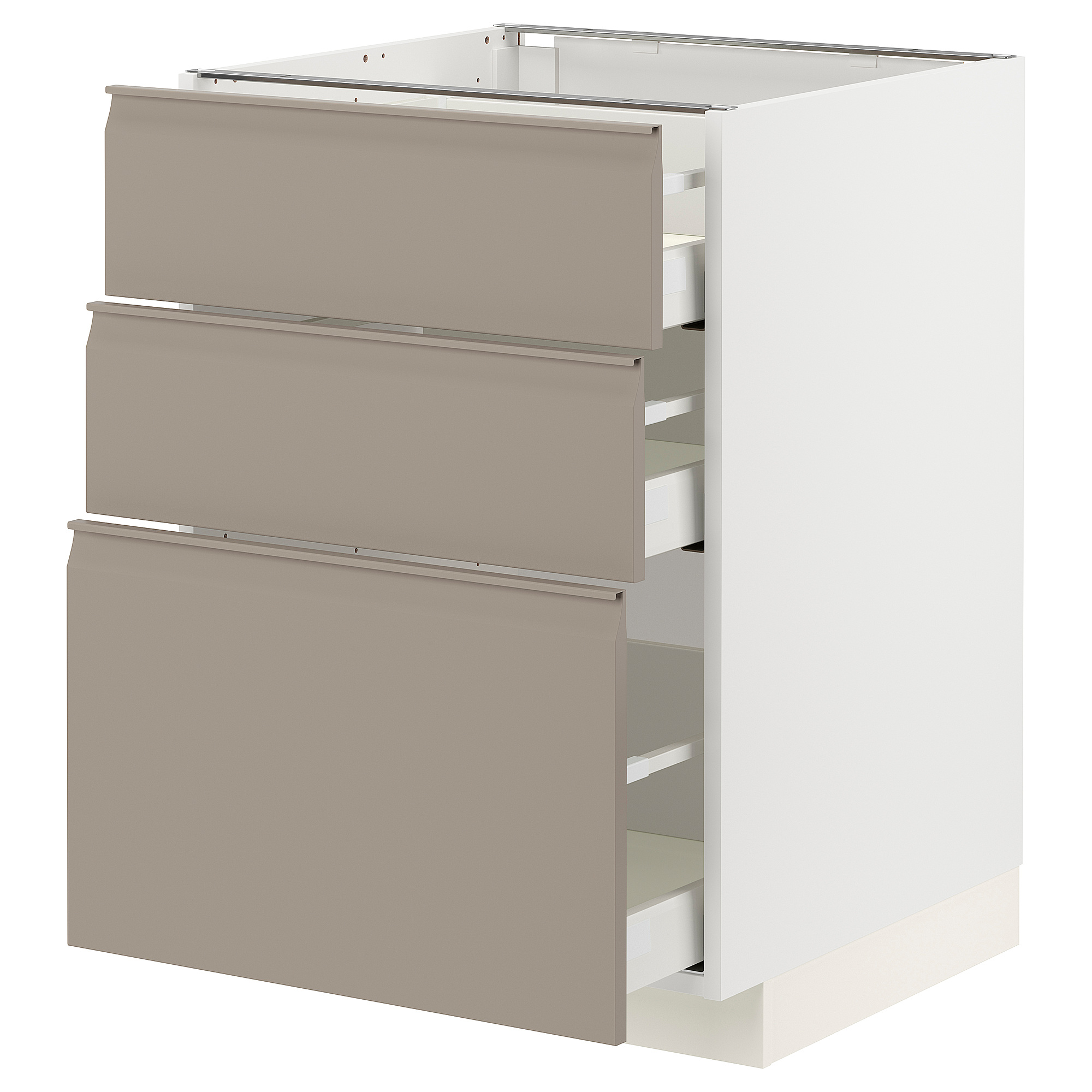 METOD/MAXIMERA base cabinet with 3 drawers