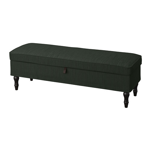 STOCKSUND - 長凳, Nolhaga 深綠色/黑色/木材 | IKEA 線上購物 - PE737444_S4