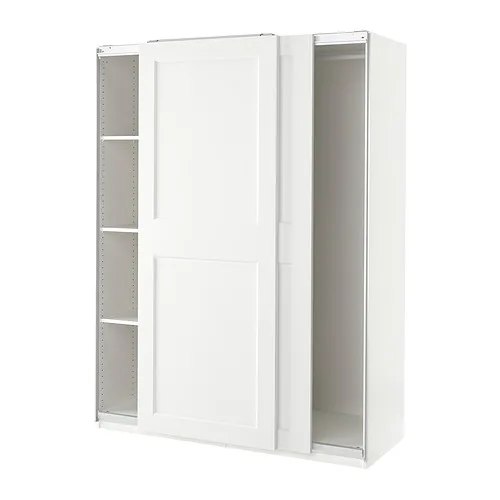 PAX/GRIMO - 衣櫃/衣櫥, 白色/白色, 150x66x201 公分 | IKEA 線上購物 - PE836180_S4