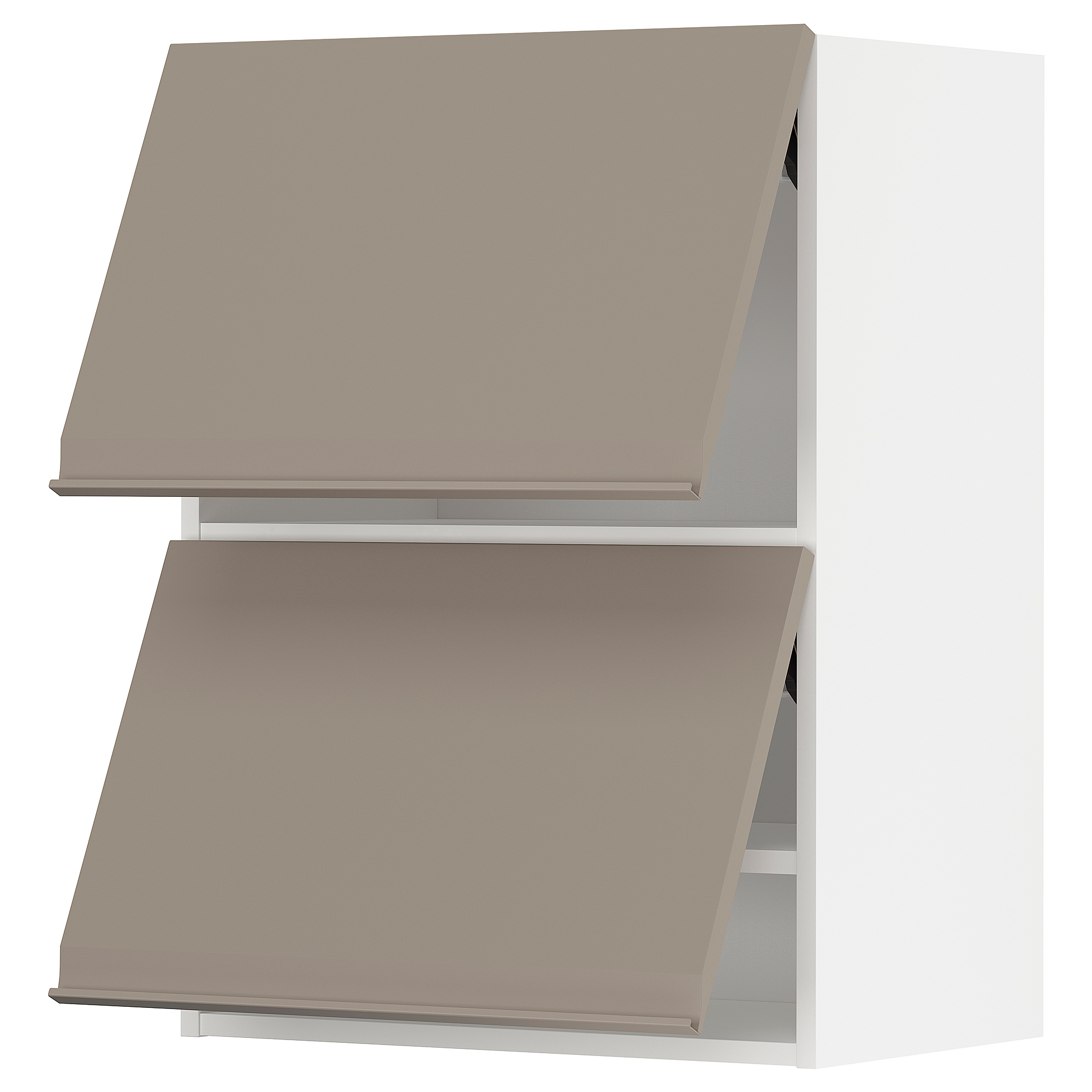METOD wall cab horizo 2 doors w push-open
