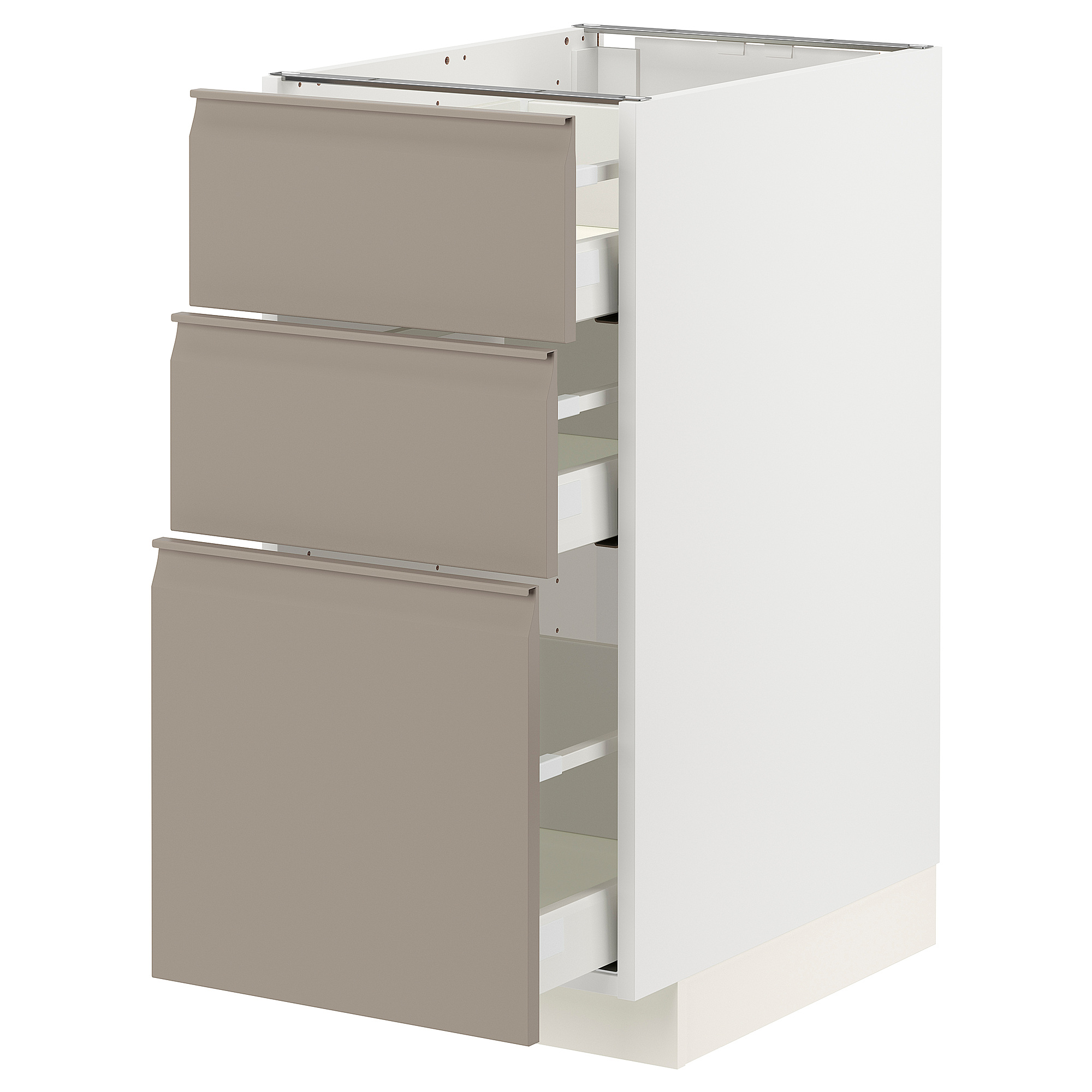 METOD/MAXIMERA base cabinet with 3 drawers