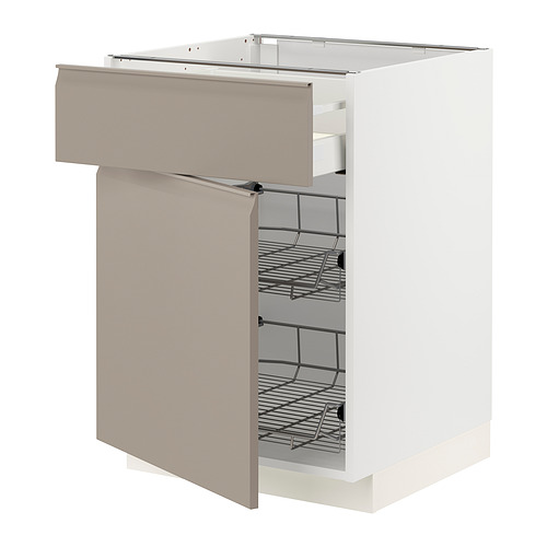 METOD/MAXIMERA base cab w wire basket/drawer/door