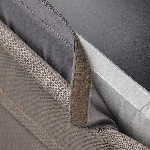 BERGMUND - chair cover, medium long, Nolhaga grey/beige | IKEA Taiwan Online - PE790667_S4
