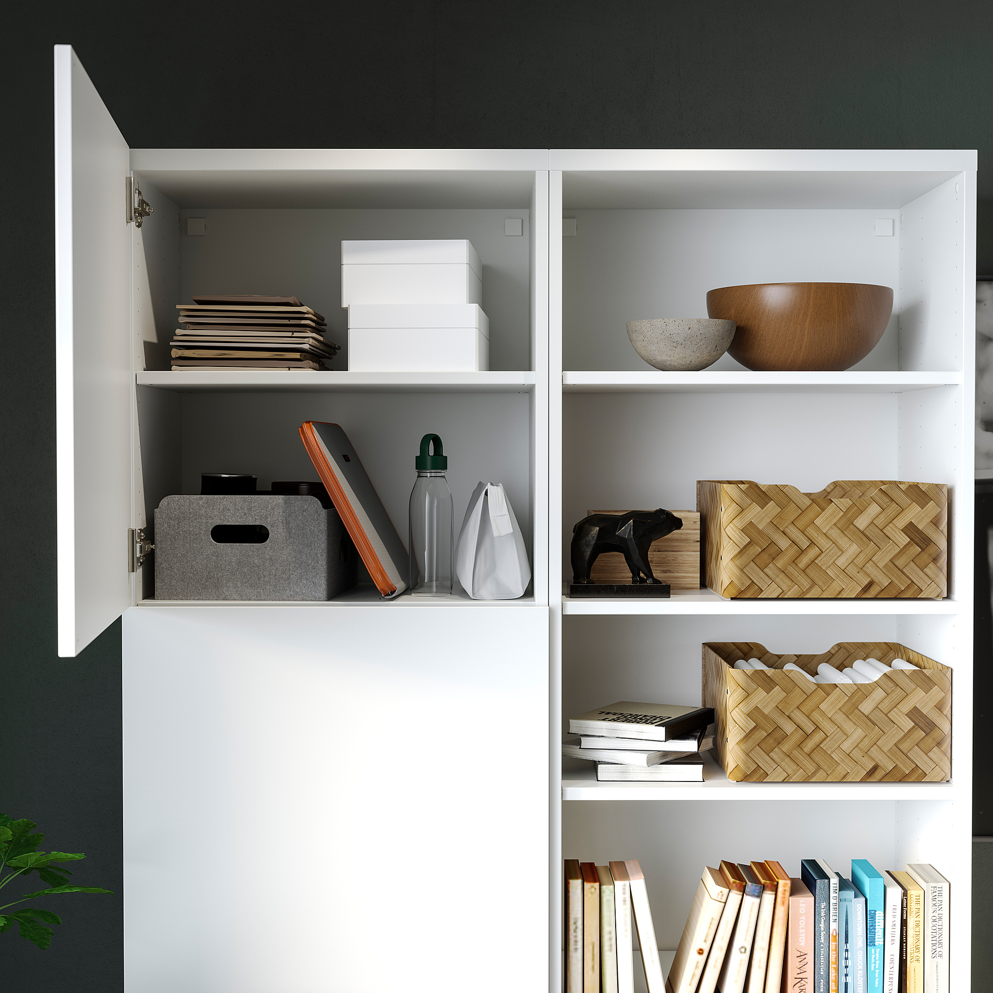 TROTTEN/LÅNGFJÄLL/BESTÅ/LAPPVIKEN desk and storage combination