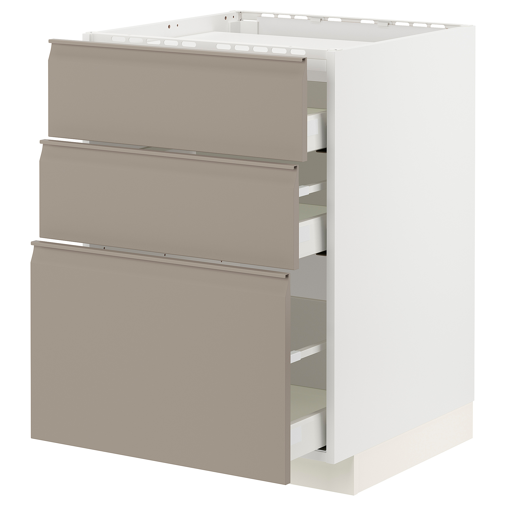 METOD/MAXIMERA base cab f hob/3 fronts/3 drawers